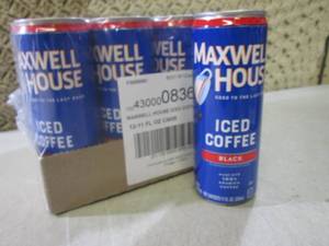lot 252 image: (C-3) 12-Pack 11oz Cans of Maxwell ...