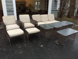 Awesome Metal Lawn Furniture Set