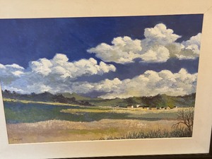 Framed Oil on Wood Landscaping Painting by Duggan