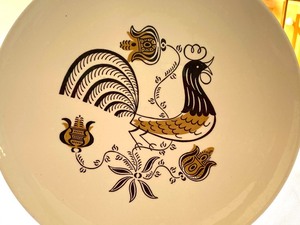 Vintage Platter w Fun Design