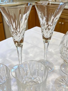 Waterford Stemware and Two Tumblers