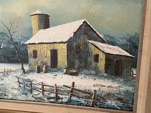 Framed Oil on Canvas Art