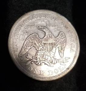 1866 US SEATED LIBERTY DOLLAR
