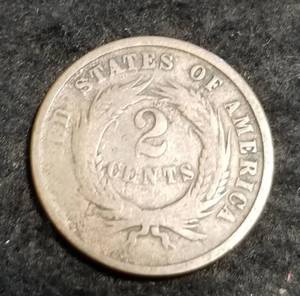1864 US TWO CENT PIECE