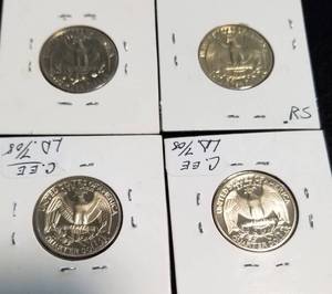GROUP OF 4 PROOF QUARTERS 1967 1974-S 1977-S (silver) 1978-S