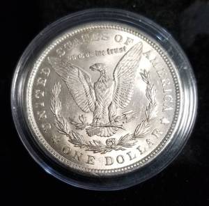1921 MORGAN SILVER DOLLAR IN AIRTITE