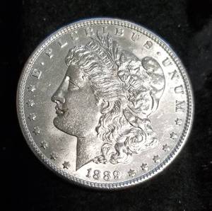 1889 MORGAN SILVER DOLLAR BU-UNC