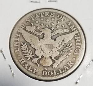 1914-S BARBER HALF DOLLAR