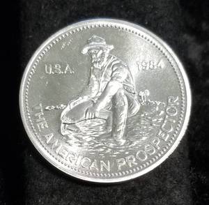 1 TROY OZ. .999 FINE SILVER ENGELHARD THE AMERICAN PROSPECTOR
