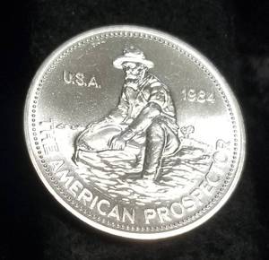 1 TROY OZ. .999 FINE SILVER ENGELHARD THE AMERICAN PROSPECTOR