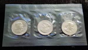 1980 US SUSAN B ANTHONY 3 PC SOUVENIR SET