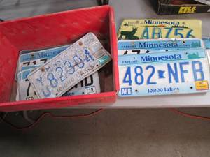 Lot of Expired Minnesota License Pl...