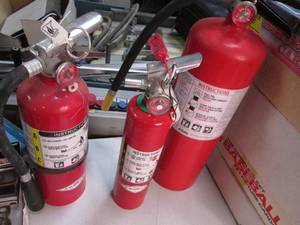Lot of 3 fire extinguishers...