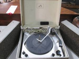 Vintage Record Player in hard side ...