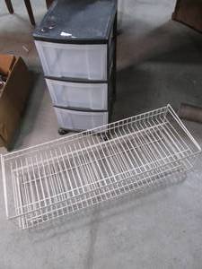 2 tier Metal Shelfrack. Use on the...