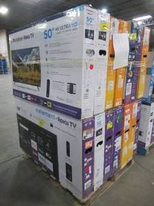 UNTOUCHED Wholesale Pallet of 50 Smart Ultra HD TVs - $ 4,022.87 RETAIL VALUE
