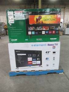 UNTOUCHED Wholesale Pallet of 40 & 43 Smart Ultra HD TVs - $ 2,869.86 RETAIL VALUE