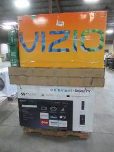 UNTOUCHED Wholesale Pallet of 40 50 55 & 65 Smart Ultra HD TVs - $ 4,859.85 RETAIL VALUE