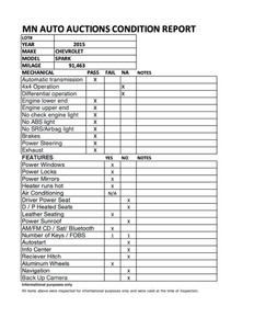 2015 Chevrolet Spark LT - 2 Owners - 91,470 Miles -