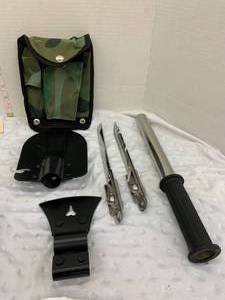lot 59 image: Survival Outdoor Lot - 4 in 1 Survival Tool, 2 mini pop up lanterns, water bottle holder, 2 wrist wallets