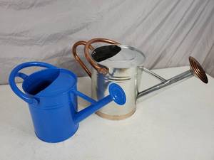 lot 17 image: New Pair of Metal Watering Cans