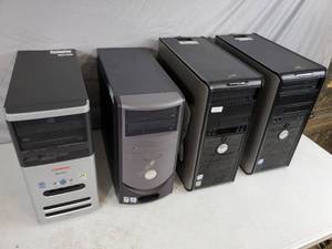 lot 101 image: 4 Desktop Computers - No Hard Drives