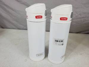 lot 117 image: 2 New 16 oz Thermos Metal Bottles