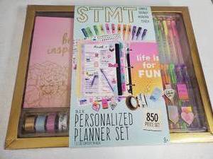 lot 119 image: New 850 Piece Make Your Own Planner Kit