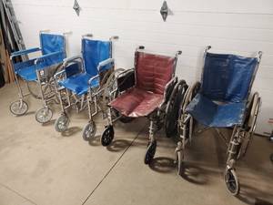 lot 30A image: 4 Handicap Wheelchairs
