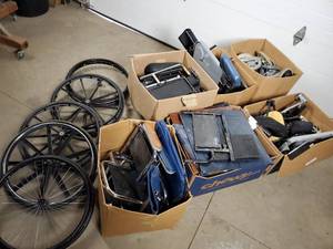 lot 30H image: Huge Lot of Wheelchair Parts - Take What You Want