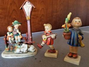 lot 72 image: 3 Repaired Hummel Figurines