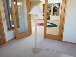 lot 21 image: Floor Lamp with Column Form