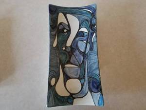 lot 49 image: Studio Ceramic Decorative Blue Serving Plate