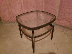 lot 52 image: Steel and Plastic Table