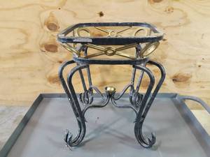 lot 152 image: Ornate Metal Table (No Top)