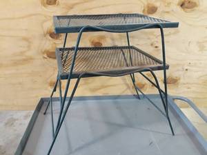 lot 155 image: Pair of Metal Outdoor Tables
