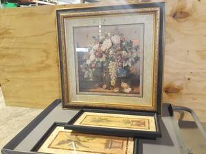 lot 207 image: (3) Framed Pictures