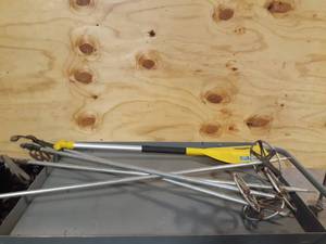 lot 214 image: Vintage Ski Poles and Paddle