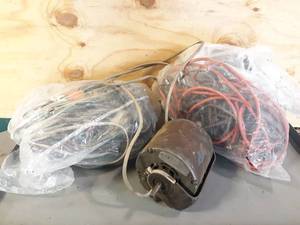 lot 228 image: Lot of Extension Cords and Electric Motor