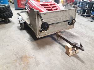 lot 247 image: Yard Trailer - Good for leaves, branches etc.  4 x 8 - Snowmobile NOT Included