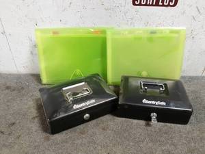 lot 120-34 image: (2) Sentry Cash Boxes w Keys and (2) File Folders