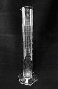 lot 3 image: Lot of 5 Mercer Glass Works Merco 1000 ML Glass Graduated Cylinders