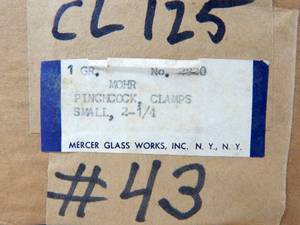 lot 125 image: Case of Mohr Pinch Clamp
