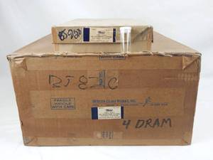 lot 187 image: Case of Merco Mercer Glass Works 4 Dram Glass Snap Cap Vials - 6 Gross