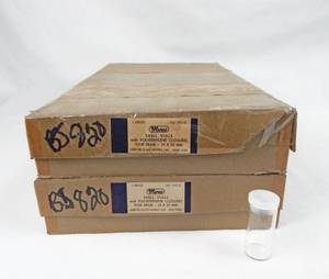 lot 202 image: Case of Merco Mercer Glass Works 4 Dram Glass Snap Cap Vials - 2 Gross