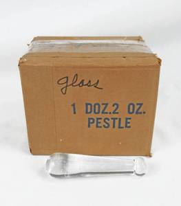 lot 274 image: Lot of 12 Glass 2oz Pestles