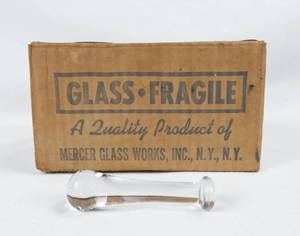lot 283 image: Box of 24 Mercer Glass Works 1oz Glass Pestles