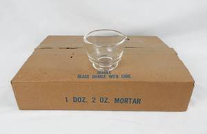 lot 315 image: Case of 12 Glass Mortars - 2 oz