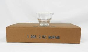 lot 316 image: Case of 12 Glass Mortars - 2 oz