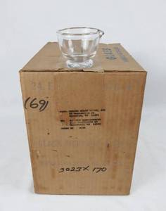 lot 317 image: Case of 24 Mercer Glass Company Glass Mortars - 1 oz